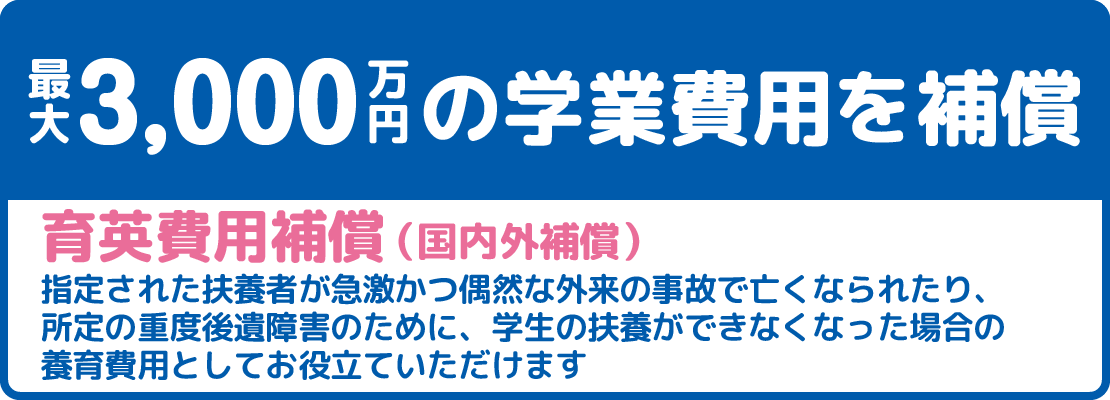 学生総合補償制度の特徴